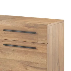 Madia 120x86h cm 1 anta 3 cassetti soggiorno rovere nero Maiorca
