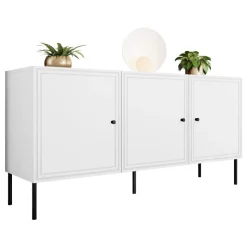 Madia 151x75h cm 3 ante bianco opaco Stark