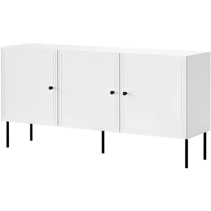 Madia 151x75h cm 3 ante bianco opaco Stark