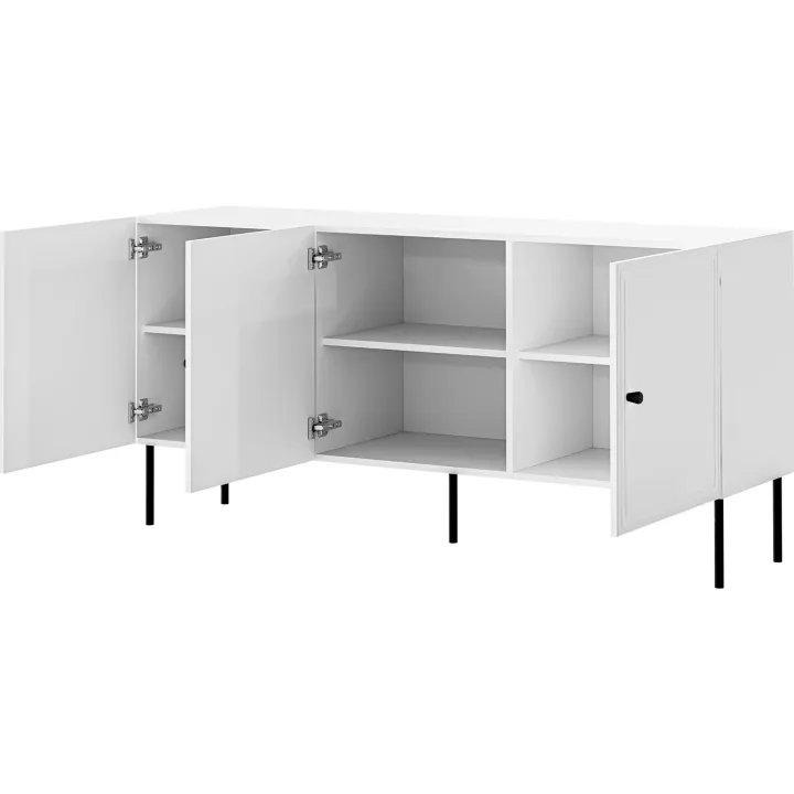 Madia 151x75h cm 3 ante bianco opaco Stark