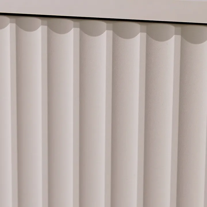 Madia 150x80h cm 2 ante 3 cassetti cannettato moderna beige Vanessa
