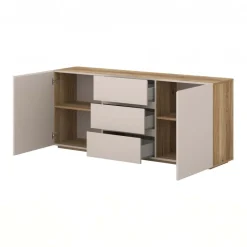 Madia 150x64h cm 2 ante 3 cassetti cashmere rovere Delia