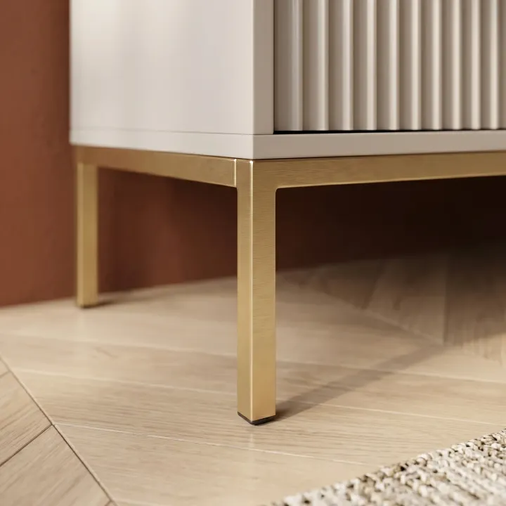 Madia 154x83h cm 3 ante 3 cassetti moderna beige Alisa