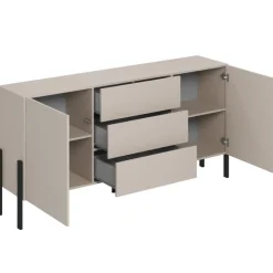 Madia 180x90h cm 2 ante 3 cassetti moderna beige cashmere Simple