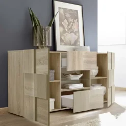 Madia 181x84h cm 2 ante 2 cassetti moderna rovere samoa Obsession