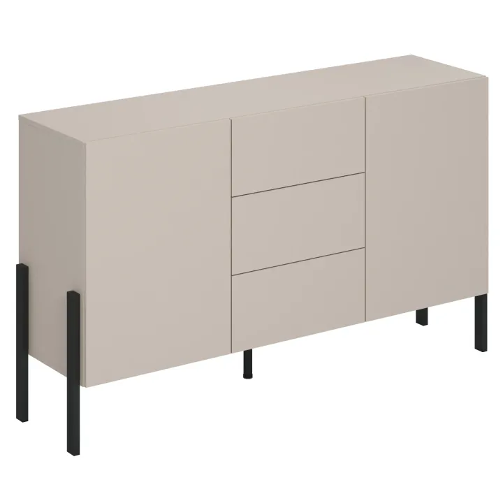 Madia 150x90h cm 2 ante 3 cassetti moderna beige cashmere Simple