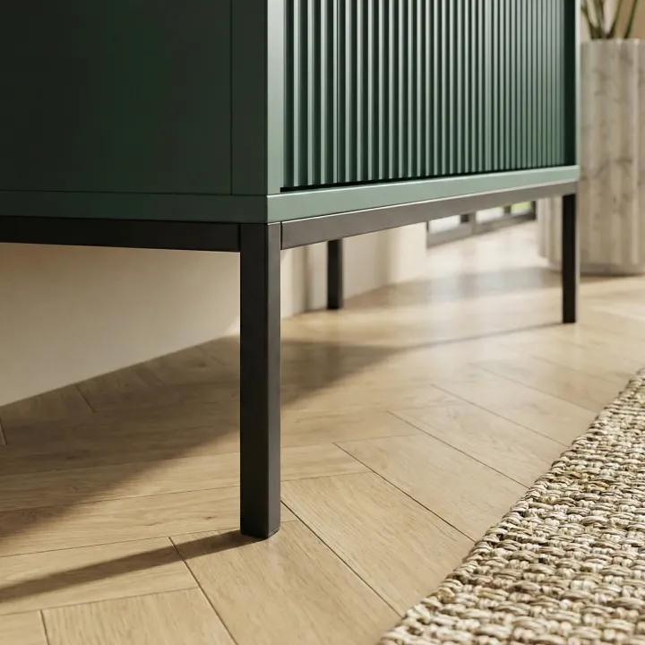 Madia 104x83h cm 2 ante 2 cassetti moderna design verde Alisa