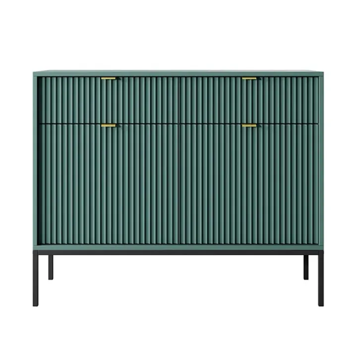 Madia 104x83h cm 2 ante 2 cassetti moderna design verde Alisa