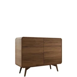 Madia 108x84h cm 2 ante 2 cassetti rovere scuro Walden