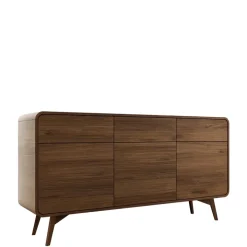 Madia 160x84h cm 3 ante 3 cassetti rovere scuro Walden