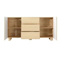 Madia 160x80h cm 2 ante 3 cassetti soggiorno rovere chiaro Mellow