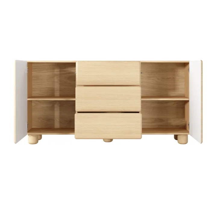 Madia 160x80h cm 2 ante 3 cassetti soggiorno rovere chiaro Mellow