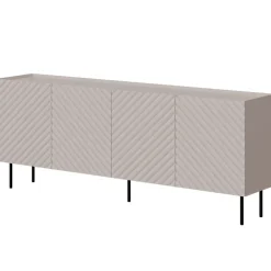 Madia 200x80h cm 4 ante con frontali decorati beige Daniele