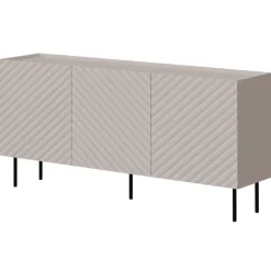 Madia 166x80h cm 3 ante con frontali decorati beige Daniele