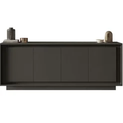 Madia 207x80h cm 4 ante moderna antracite Deluxe