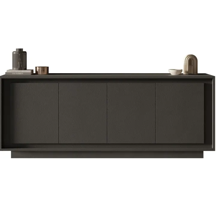 Madia 207x80h cm 4 ante moderna antracite Deluxe