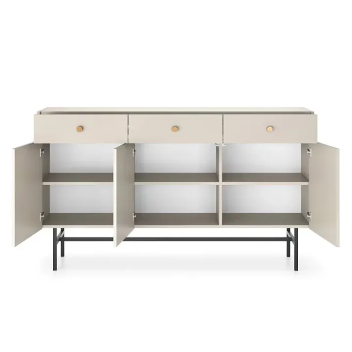 Madia 155x90h cm 3 ante moderna beige Eterna