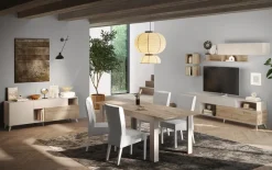 Madia 181x94h cm 2 ante moderna beige rovere chiaro Witty