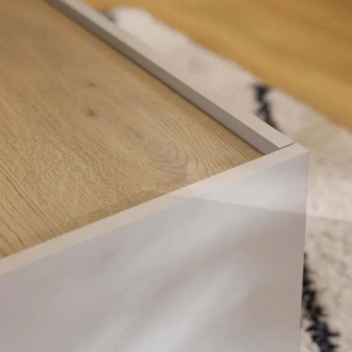 Madia 160x75h cm 3 ante moderna beige rovere Rhea