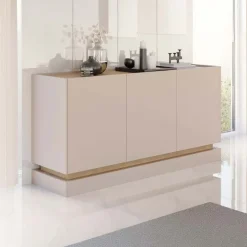 Madia 160x75h cm 3 ante moderna beige rovere Rhea