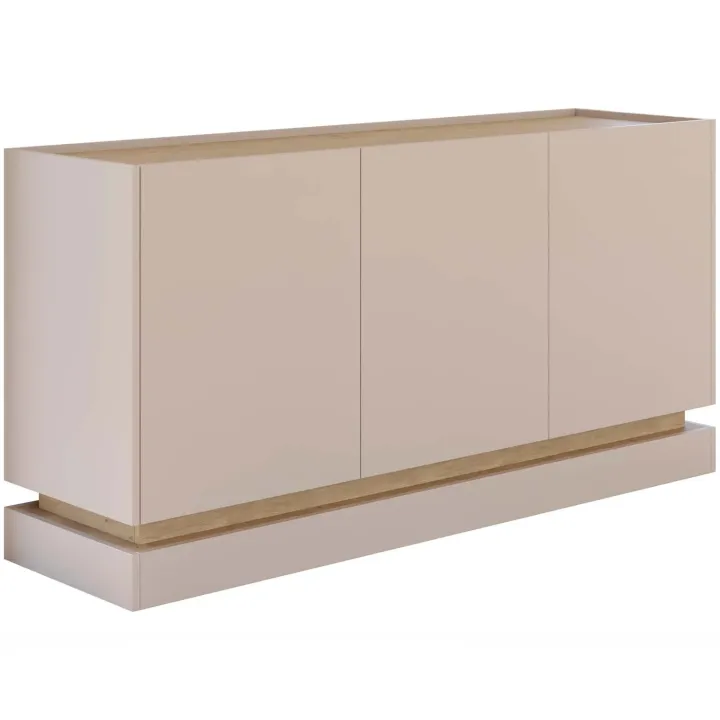 Madia 160x75h cm 3 ante moderna beige rovere Rhea