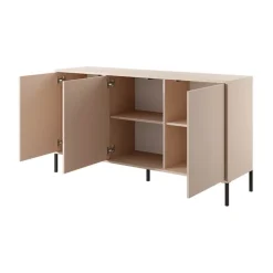 Madia 153x82h cm 3 ante moderna beige Melly
