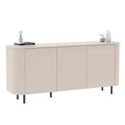 Madia 180x82h cm 3 ante moderna beige cashmere Lucrezia