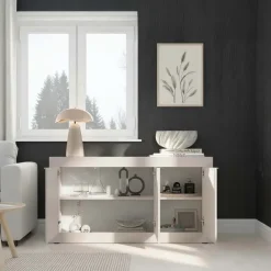 Madia 160x86h cm 3 ante moderna beige cashmere Eternity