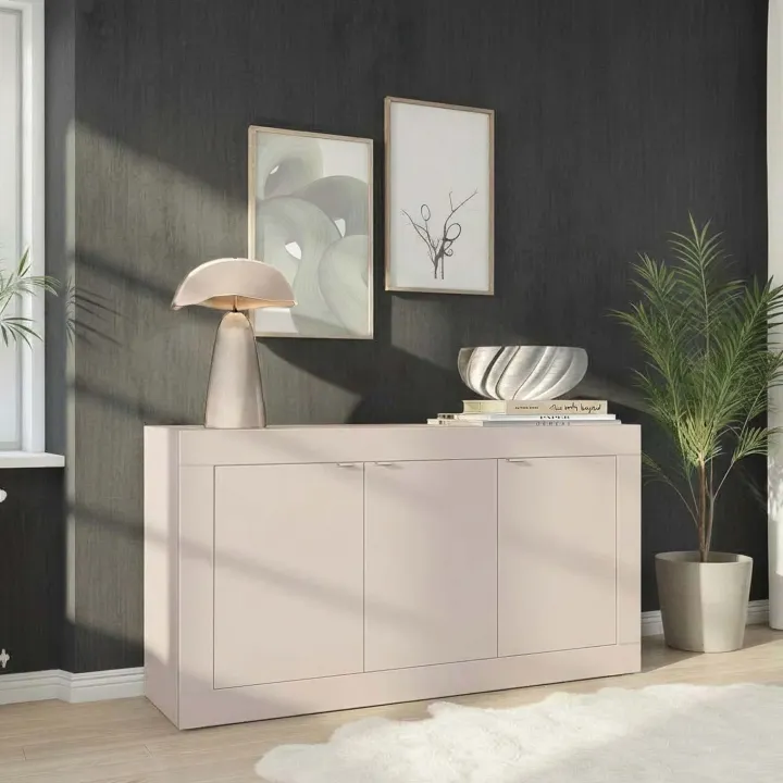 Madia 160x86h cm 3 ante moderna beige cashmere Eternity