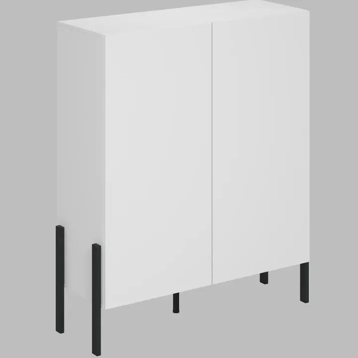 Madia 110x135h cm 2 ante moderna bianco Simple