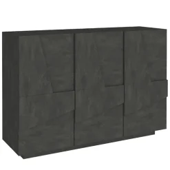 Madia 120x86h cm 3 ante moderna decorate ossido Zenzero