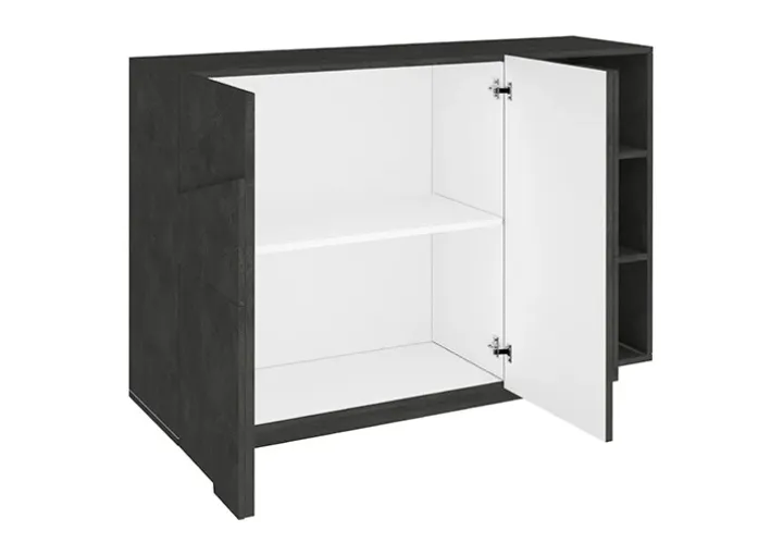 Madia 120x86h cm 3 ante moderna decorate ossido Zenzero
