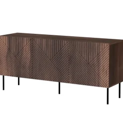 Madia 150x70h cm 3 antenoce scuro con frontali serigrafati Savanna