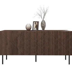 Madia 150x70h cm 3 antenoce scuro con frontali serigrafati Savanna