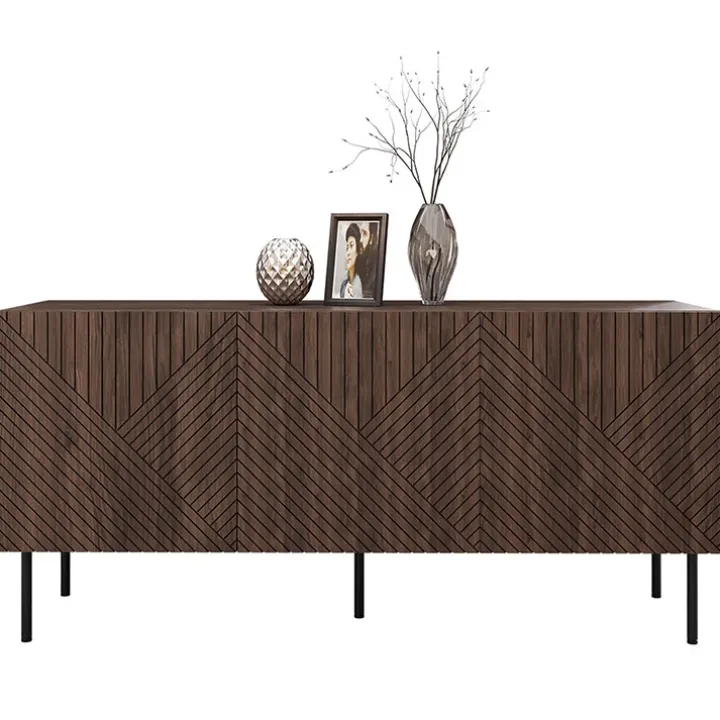 Madia 150x70h cm 3 antenoce scuro con frontali serigrafati Savanna