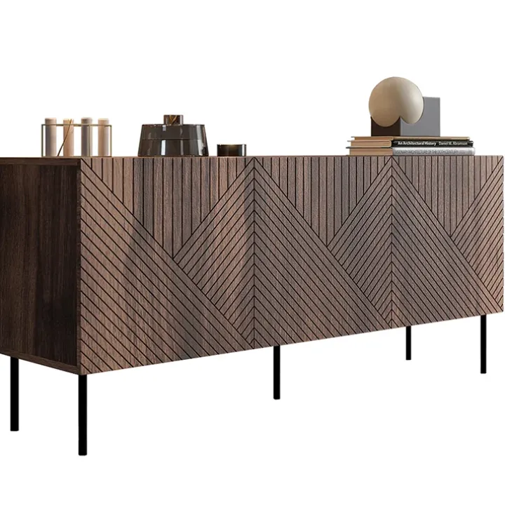 Madia 150x70h cm 3 antenoce scuro con frontali serigrafati Savanna