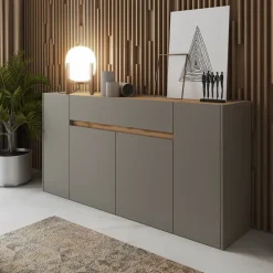 Madia 170x85h cm moderna design grafite rovere Gib