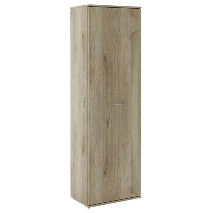 Mobile appendiabiti ingresso multiuso 55x176h cm 1 anta battente rovere Time P