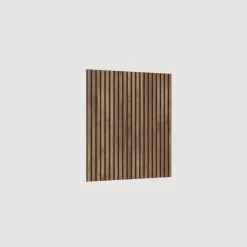 Mobile ingresso sospeso consolle 207x240h cm pannello cannettato beige marrone rovere scuro Sunset Decor 1010