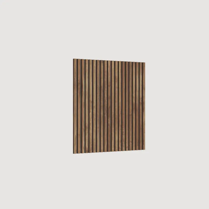 Mobile ingresso sospeso consolle 207x240h cm pannello cannettato beige marrone rovere scuro Sunset Decor 1010