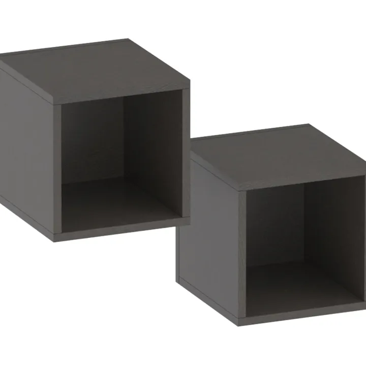 Mobile ingresso sospeso 97x56h cm antracite ossido nero Sunset 1001
