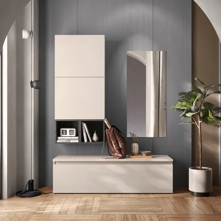 Mobile ingresso 138x200h cm beige antracite Sunset 103