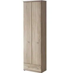 Mobile ingresso 180x203h cm con specchio e appendiabiti rovere sonoma California 3 Gihome®