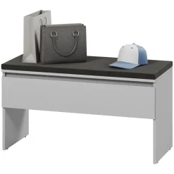 Mobile ingresso 200x230h cm con specchio appendiabiti grigio Accent