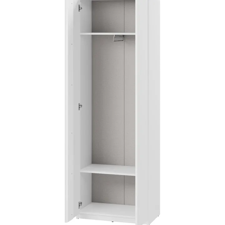Mobile ingresso 300x200h cm con specchio appendiabiti armadio bianco Accent