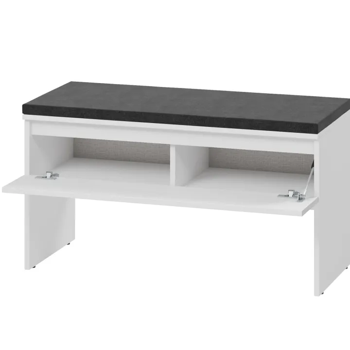 Mobile ingresso 300x200h cm con specchio appendiabiti armadio bianco Accent