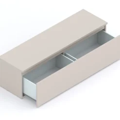 Mobile ingresso 138x220h cm pannello cannettato beige cashmere rovere chiaro Sunset Decor 1012