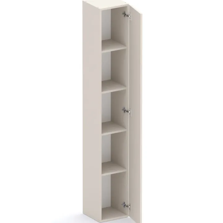 Mobile ingresso 222x220h cm pannello cannettato beige cashmere rovere scuro Sunset Decor 1014