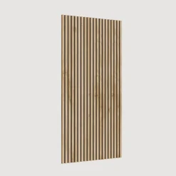 Mobile ingresso 222x240h cm pannello cannettato beige cashmere rovere chiaro Sunset Decor 1017