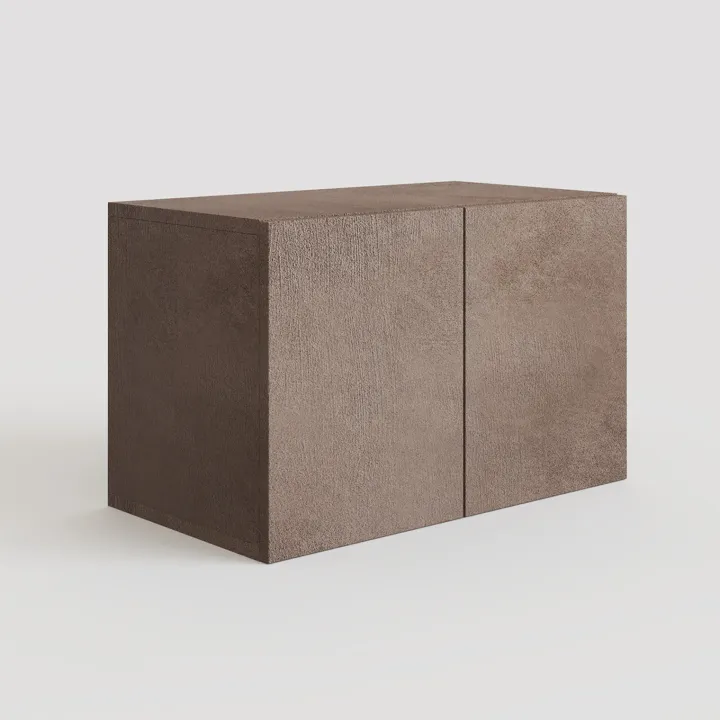Mobile ingresso 118x180h cm pannello cannettato beige marrone rovere chiaro Sunset Decor 1023